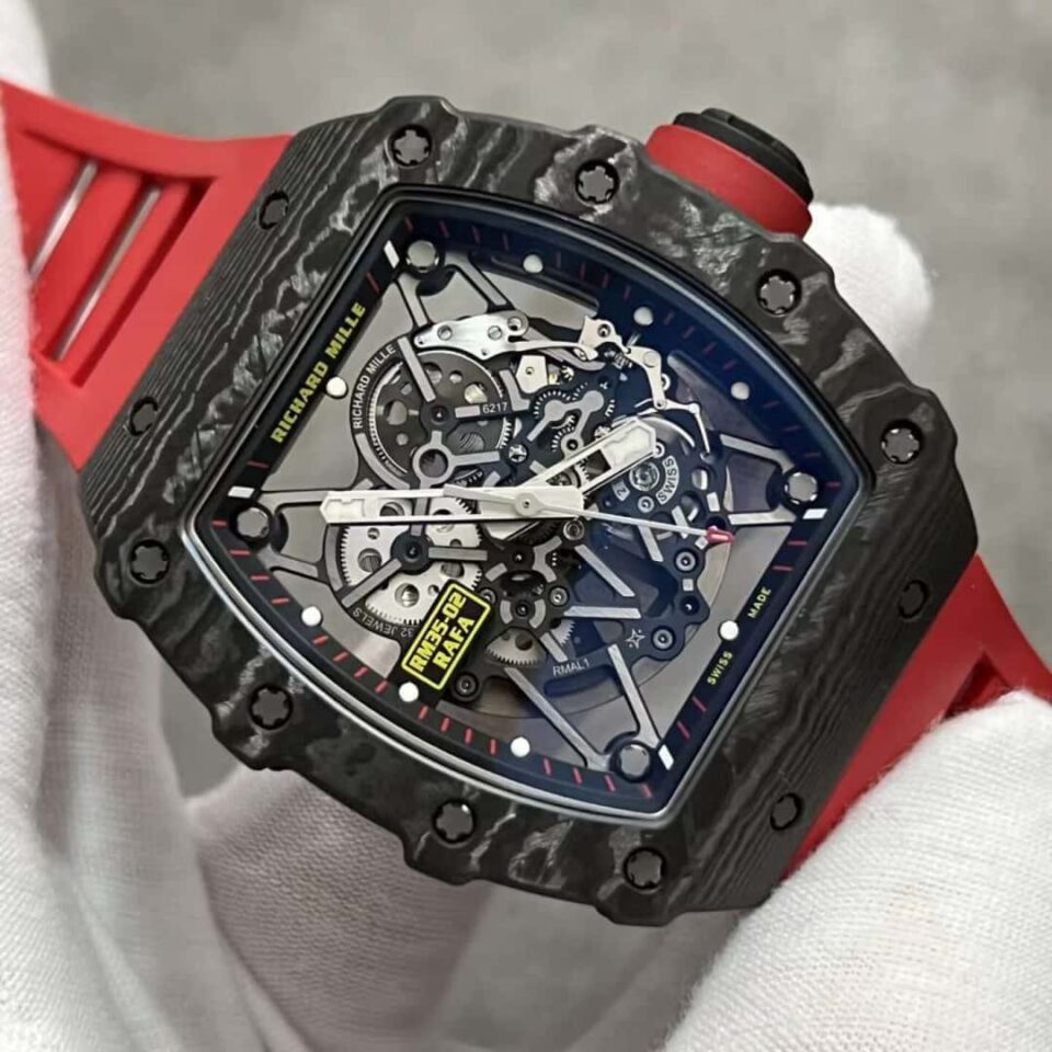 Richard Mille Black RM 35-02 NTPT Carbon Skeleton Dial Side
