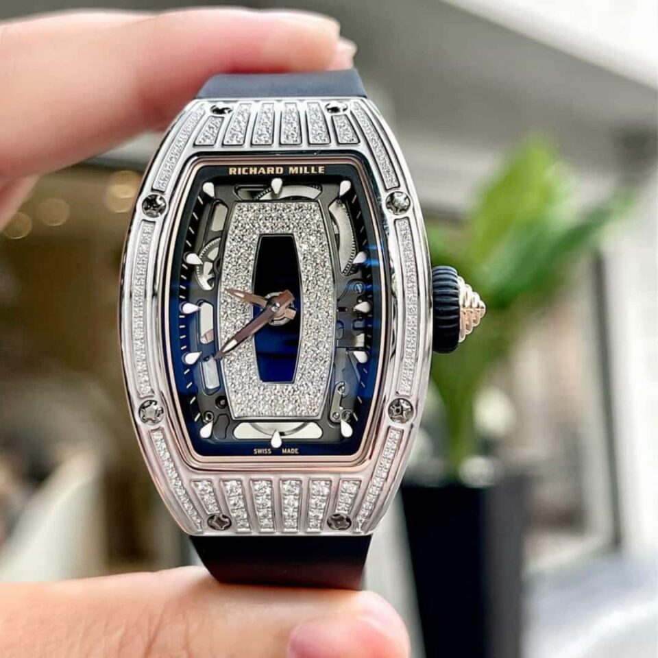 Richard Mille RM 07-01 White Gold Diamond Set Front