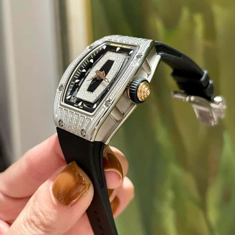 Richard Mille RM 07-01 White Gold Diamond Set Side