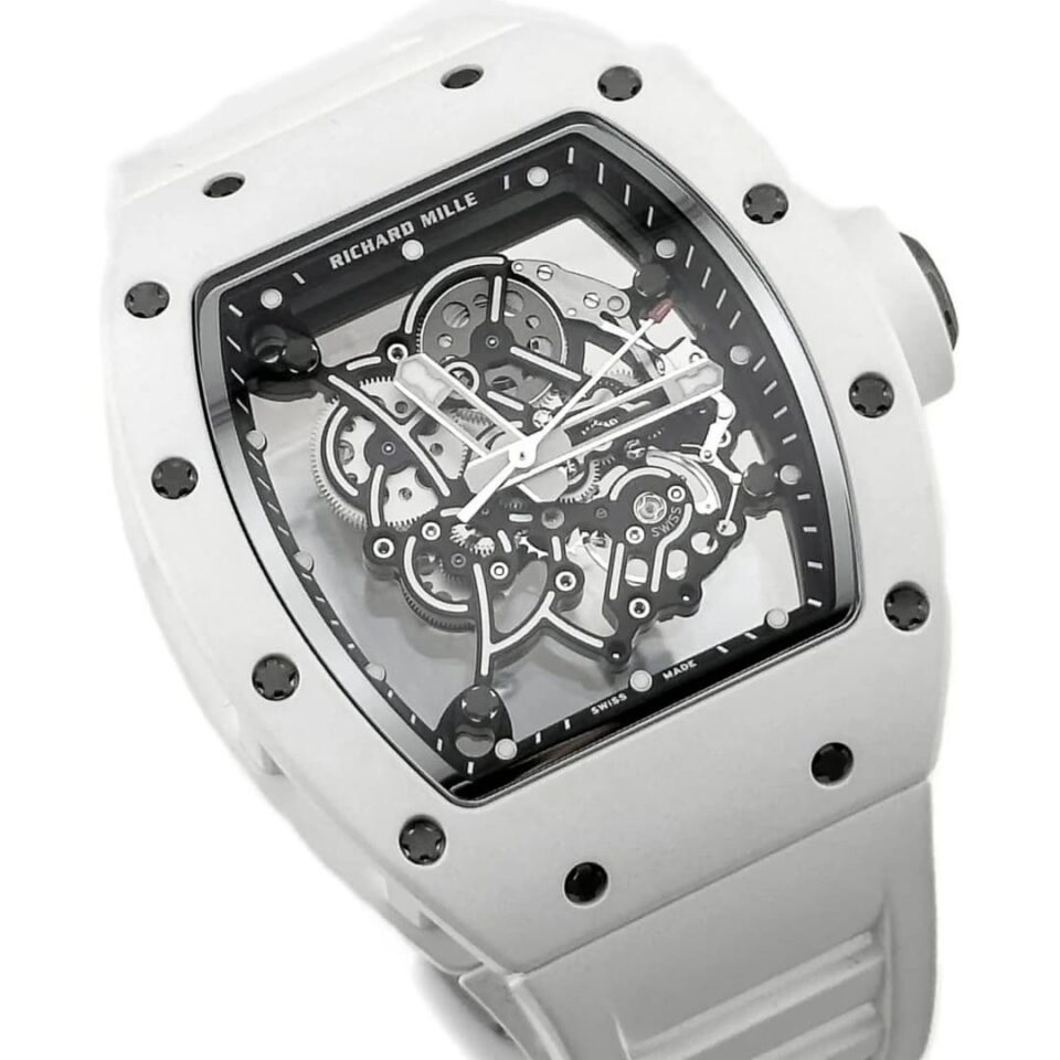 Richard Mille RM055 Bubba Watson White Ceramic Front
