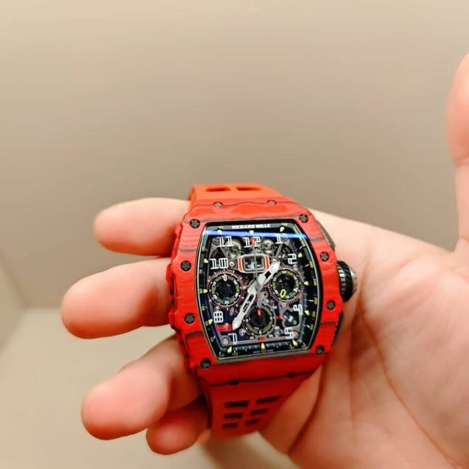 Richard Mille RM11-03 McLaren Red Auto Flyback Chronograph side