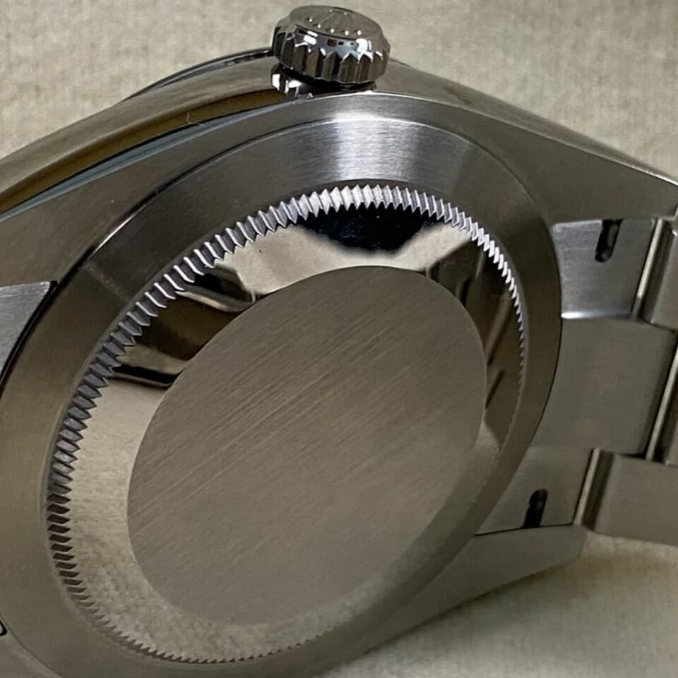 Rolex 124300 Oyster Perpetual Silver Dial Caseback