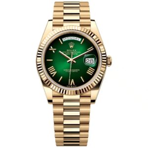 Rolex Day Date 228238 Green Face Yellow Gold President 40mm
