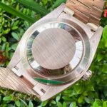 Rolex Day-Date 228235 Chocolate Baguette Everose Gold Watch 12 Rolex Day-Date 228235 Chocolate Baguette Everose Gold Watch Caseback