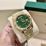 Rolex Day Date 228238 Green Face Yellow Gold President 8 Rolex Day Date 228238 Green Face Yellow Gold President Side