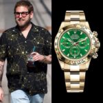 Green Face Rolex Daytona 116508-0013 14 Famous person showing gold green Daytona on wrist