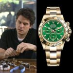 Green Face Rolex Daytona 116508-0013 18 man wearing green Rolex Daytona for photo