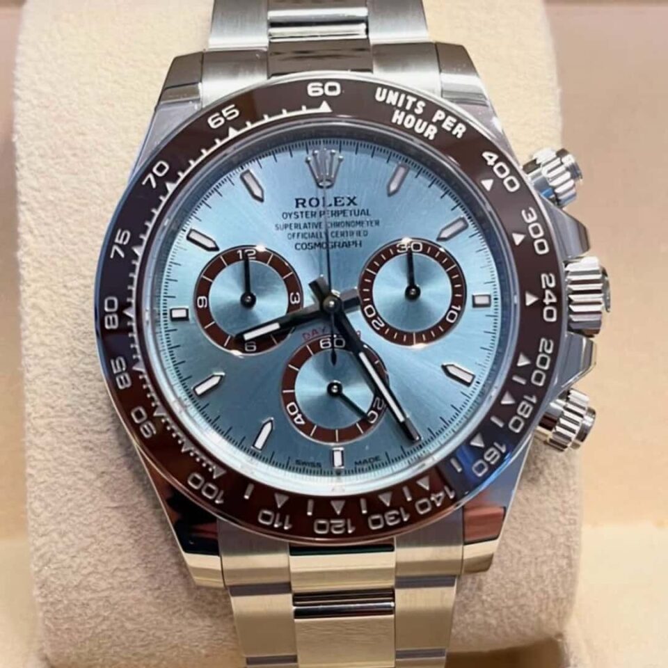 Rolex Daytona 40mm Ice Blue Dial "Platona" Open Caseback Front