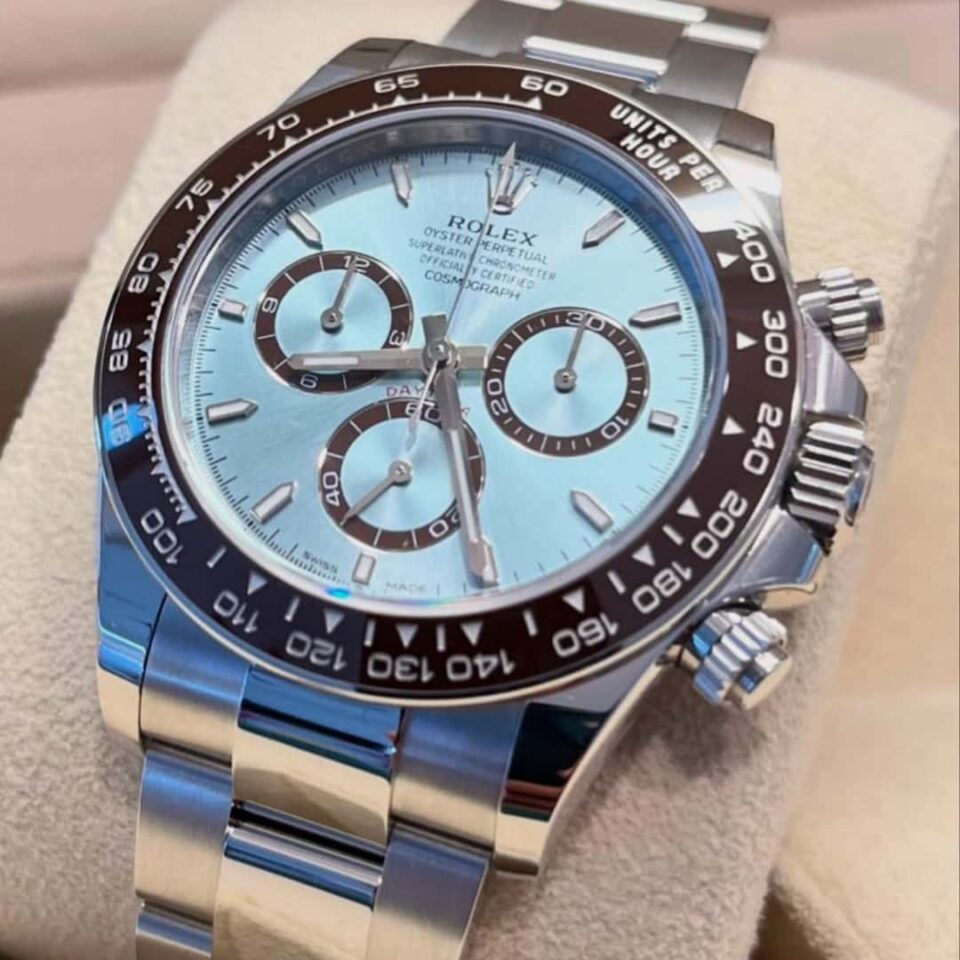 Rolex Daytona 40mm Ice Blue Dial "Platona" Open Caseback Side