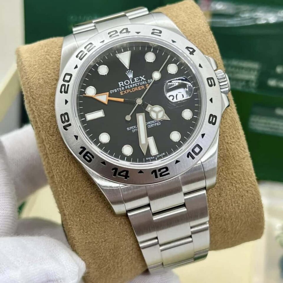 Rolex Explorer II 42mm 216570 Black Dial Men's Watch Front