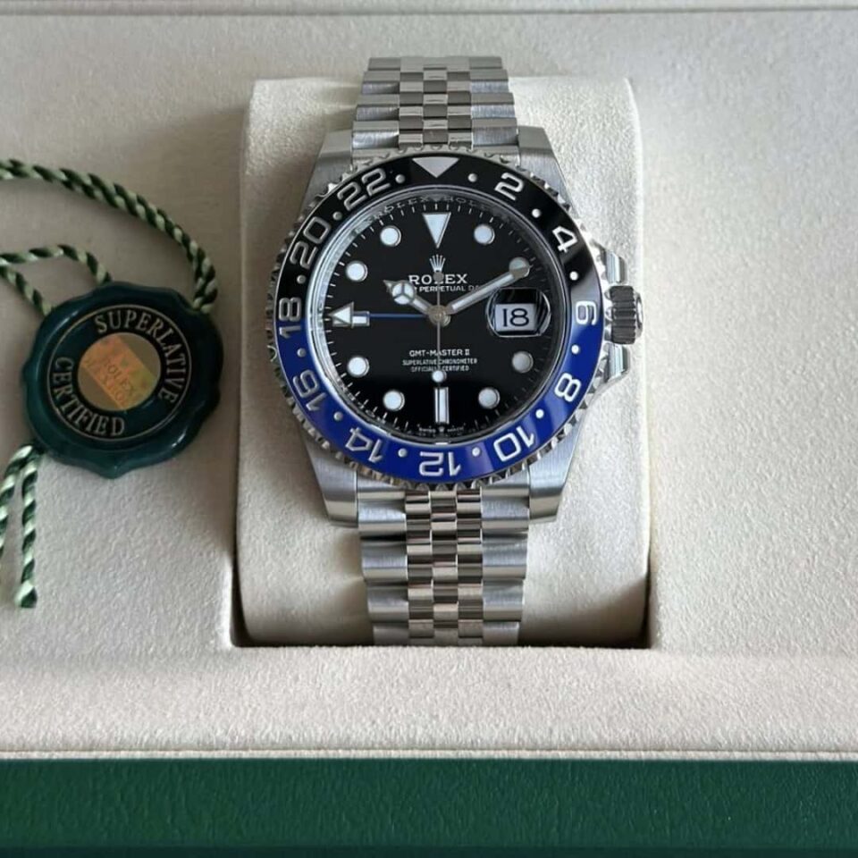 Rolex GMT-Master II "Batman" Blue & Black Ceramic Bezel Front