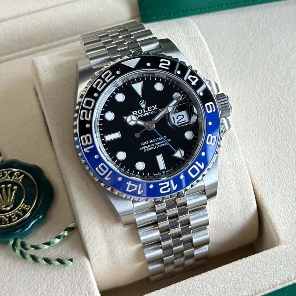 Rolex GMT-Master II "Batman" Blue & Black Ceramic Bezel Side
