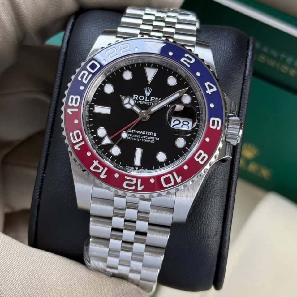 Rolex GMT-Master II Blue & Red Pepsi Bezel Front