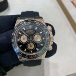 Rolex M116515LN-0017 with black dial front view