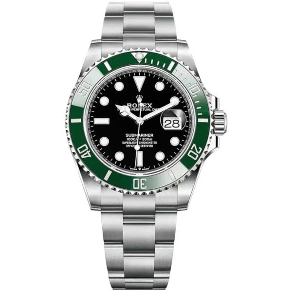 Home 14 Rolex Starbucks Submariner 126610LV Green Bezel Black Dial