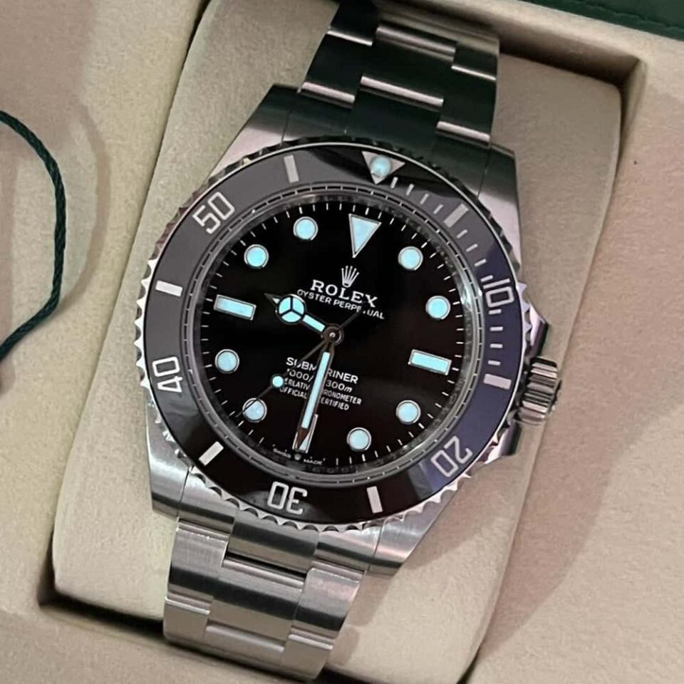 Rolex Submariner No Date 41mm 124060 Black Dial Front View