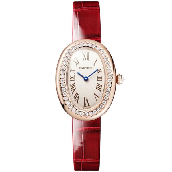 Cartier Baignoire WJBA0031 Small 18ct Rose Gold Diamond Set