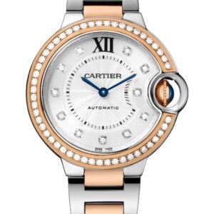 Cartier Ballon Bleu W3BB0023 Two Tone 33MM Mechanical Movement Rose Gold