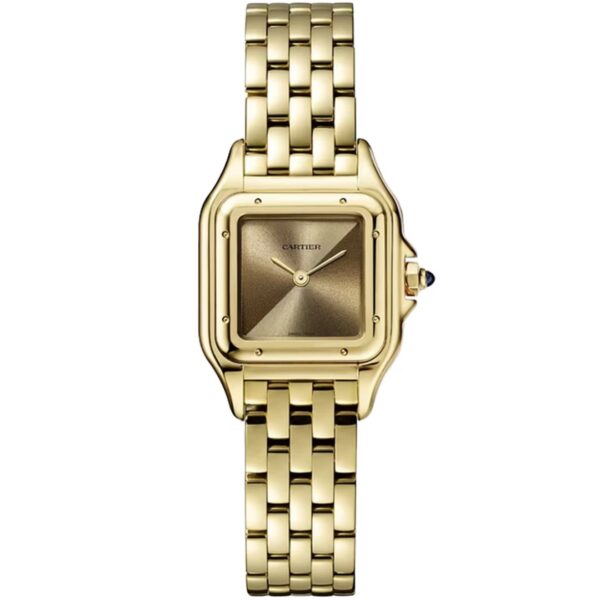 Cartier Panthere WGPN0031 Small Model Golden Brown Dial Quartz Movement Yellow Gold