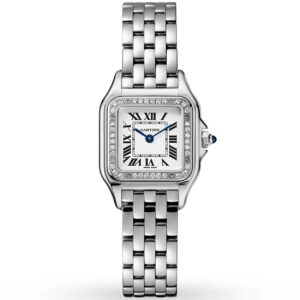 Cartier W4PN0016 Panthere de Cartier Small Ladies Model Diamonds Silver Dial