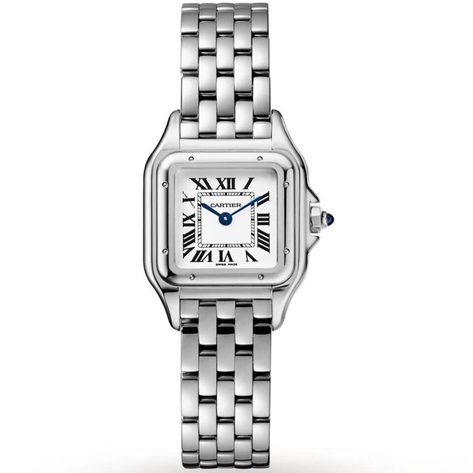 Cartier WSPN0013 Panthere De Cartier Small Model Quartz Movement Steel Silver Dial