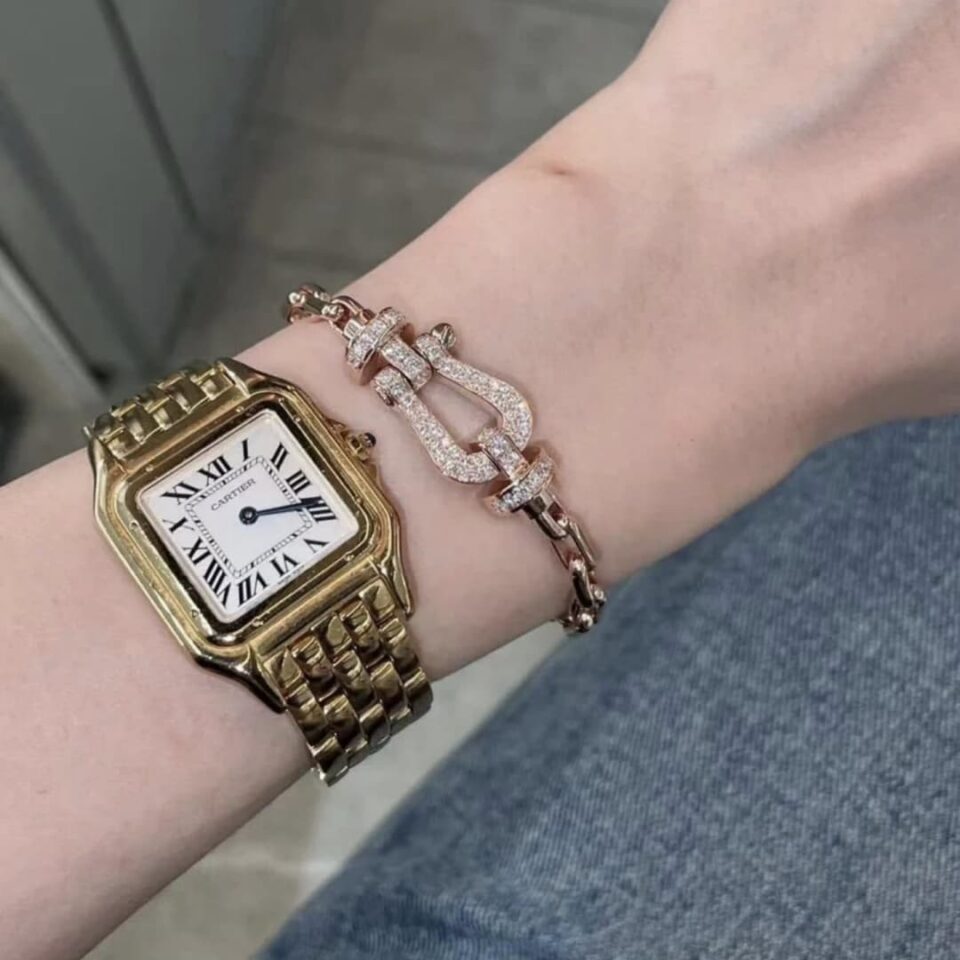 Rose Gold Cartier Panthère de Cartier WGPN0006 22mm Wrist Shot