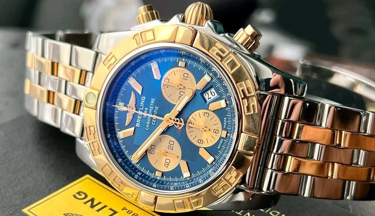 Breitling Chronomat B01 Rose Gold Watch 44mm