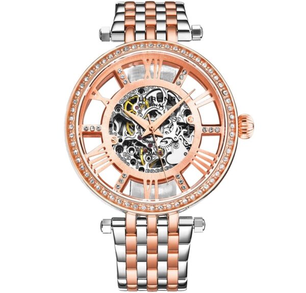 How to Choose and Care for Rose Gold Watches: A Guide to Features & Craftsmanship 5 Rose Gold Watch with Transparent Skeleton Dial