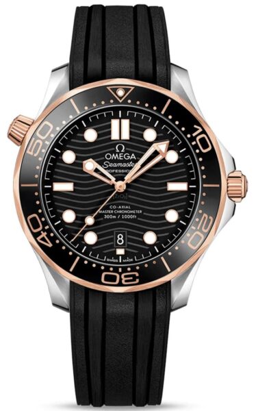 Omega Rose Gold Seamaster Diver 300M Co‑Axial Master