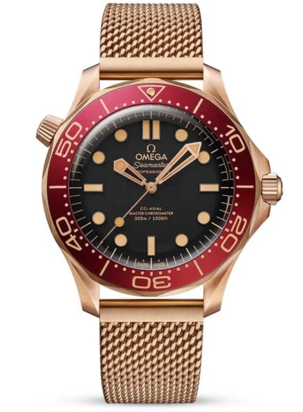 A Collector's Guide: Investing in Omega Rose Gold Watches 5 Seamaster Diver 300m Bronze Gold Burgundy Red Bracelet Watch