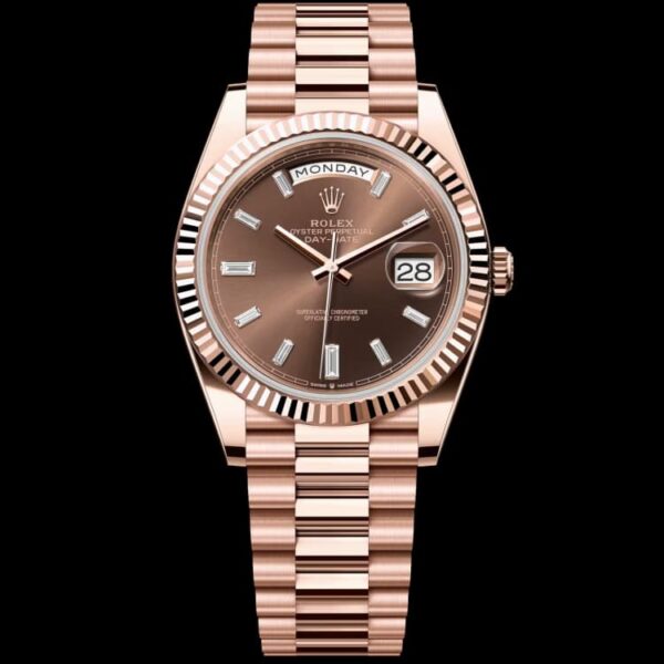 Rolex Everose gold Day-Date 40 18 ct