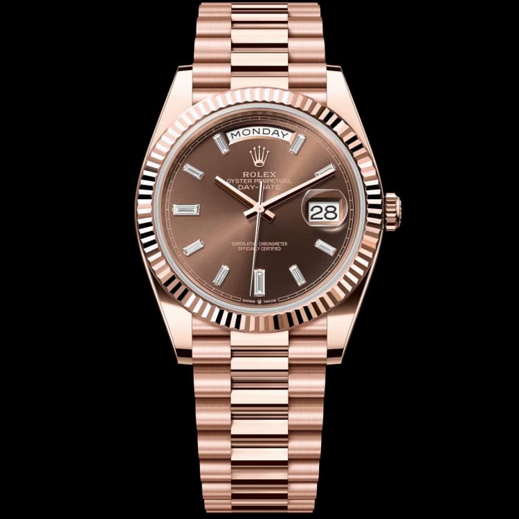 Rolex Everose gold Day-Date 40 18 ct